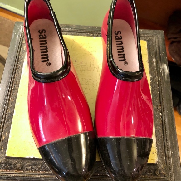 Red Rain Booties - Picture 2 of 4